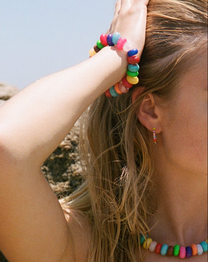 Anni Lu Petit Swell Hoop White - Main Image