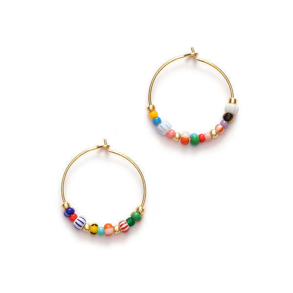 【ALAIA】Loop hoop earrings Loop hoop earrings in gold - Alaia | Mytheresa